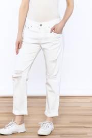  Distressed White Jean