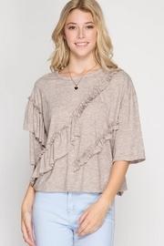  Multi Ruffle Top
