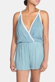  Teal Laced Romper