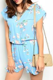  Blue Floral Romper