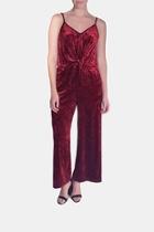  Scarlett Crushed-velvet Jumpsuit