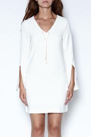  Slit Bell Sleeve Dress