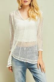  Open Weave Hoodie