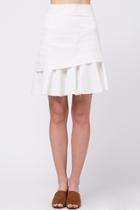  Double Layered Detailed Skirt