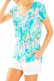  V-neck Patterned Tee