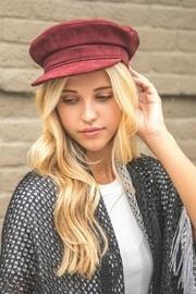  Suede Leather Cap