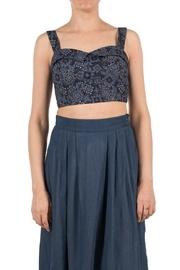  Blue Cropped Top