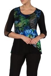  Blue Combo Tunic Top