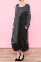  Grey Geometric Dress