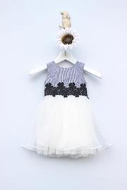  Checker Organza Dress