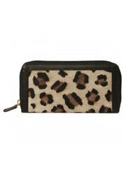  Zip-around Leopard Wallet