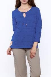  Fringe Blue Top