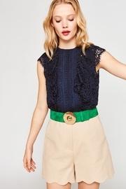  Scallop Beige Shorts
