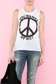  White Burnout Tee
