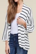  Navy 3/4 Cardi