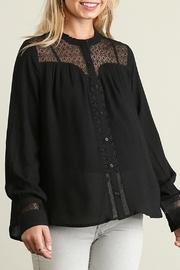  Black Blouse Lace-detail