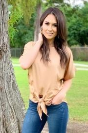  Sonya Satin Tie Top