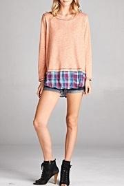  Melange Woven Top