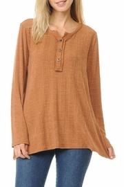  Henley Ribbed Top
