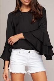  Drop-shoulder Tiered Blouse