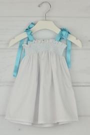 White & Aqua Dress