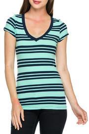  Stripe V-neck Tee