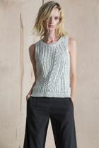  Cable Vest Sweater