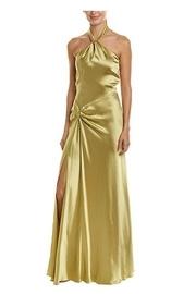  Olive Satin Gown