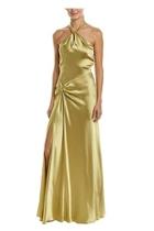  Olive Satin Gown