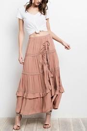 Lace-trim Maxi Skirt