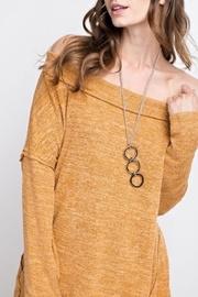  Off-shoulder Soft Tunic