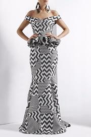  Peplum Evening Gown