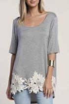  Lace Applique Tee
