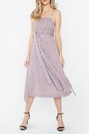  Front-tie Midi Dress