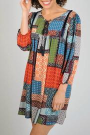  Boho Patchwork Tunic