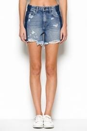  Distressed Side-detail Shorts
