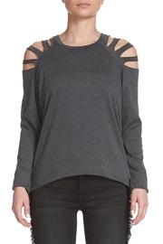  Slit Shoulder Top