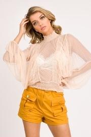  Long-sleeve Apricot Top