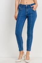  Pintuck Skinny Jeans