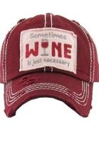  Wine Necessary Hat
