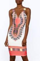  Ivory Tribal Dress