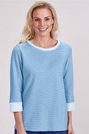  Blue Pinstripe Sweatshirt