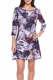  Purple Keyhole Dress