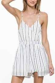  Sleeveless Stripe Romper
