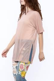  Blush Mesh Top