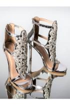  Silver Fancy Heels