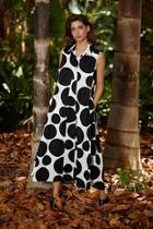  Sleeveless Bigdot Dress