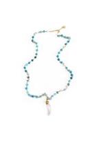 Blue Agate Quartz Necklace