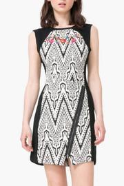  Cream Black Dress