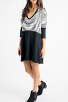  Stripe Soft Dress